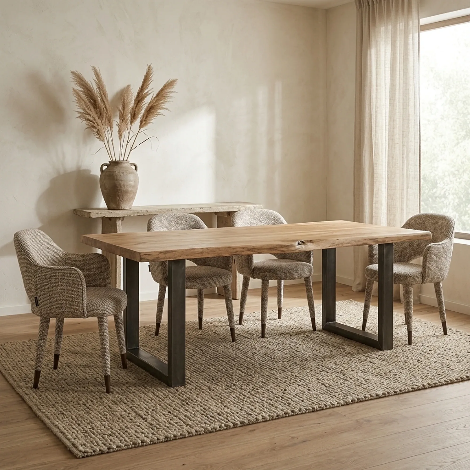 Urbania dining table brown rectangle 220 cm - Tower Living
