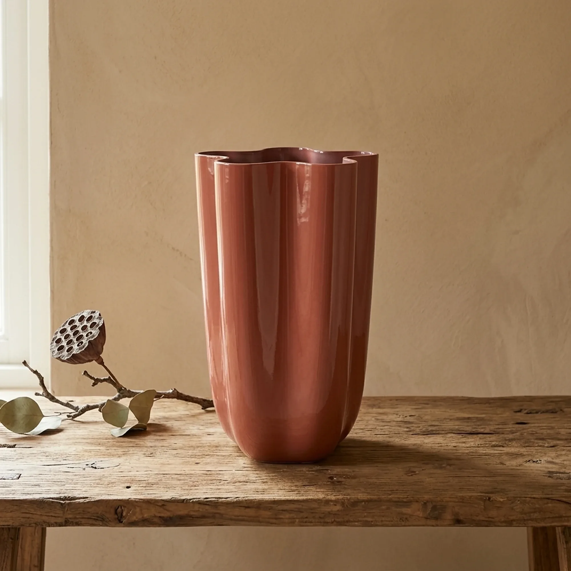 Vase Flori Korallenrot - By-Boo