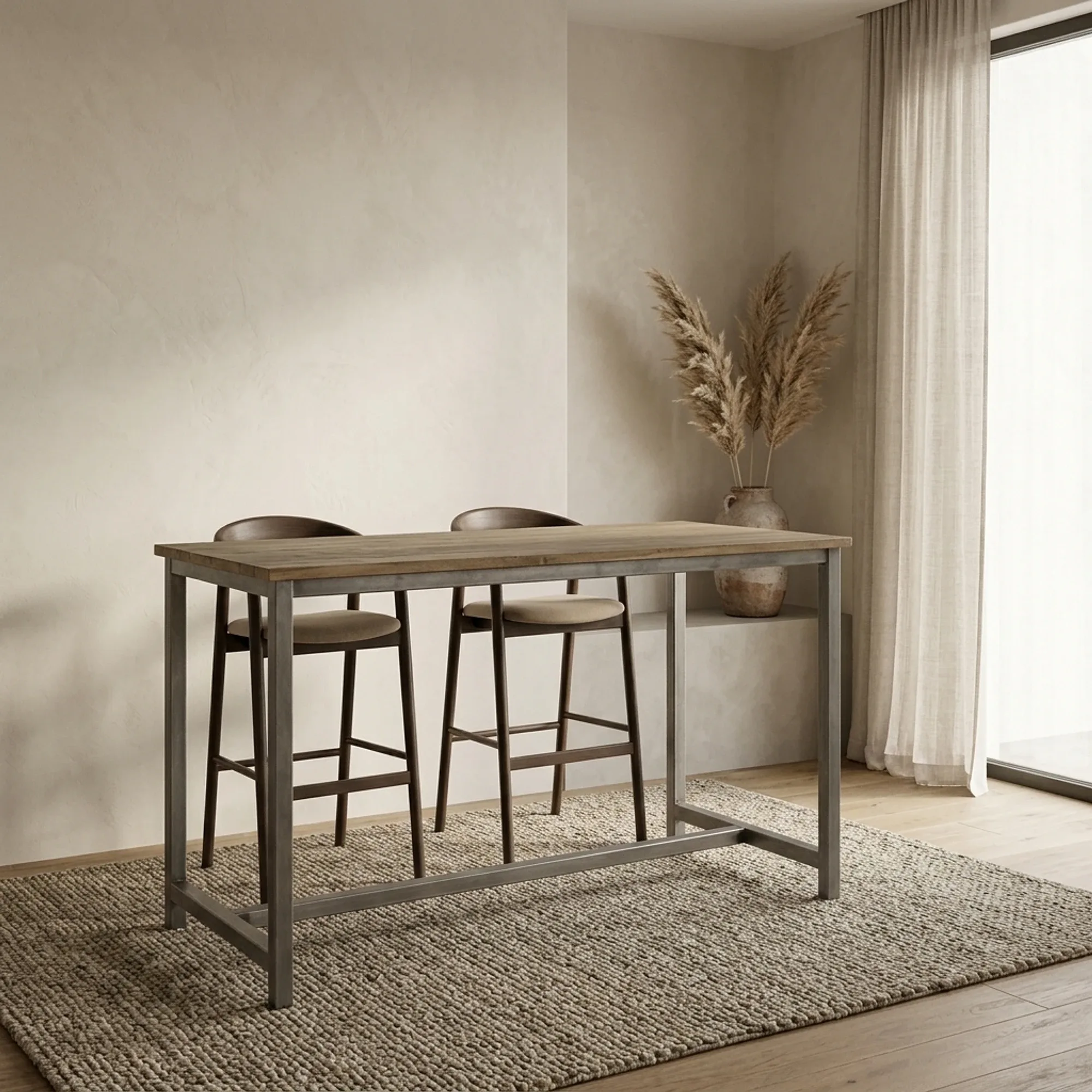 Venetie Bar Table brown 160 cm - Tower Living