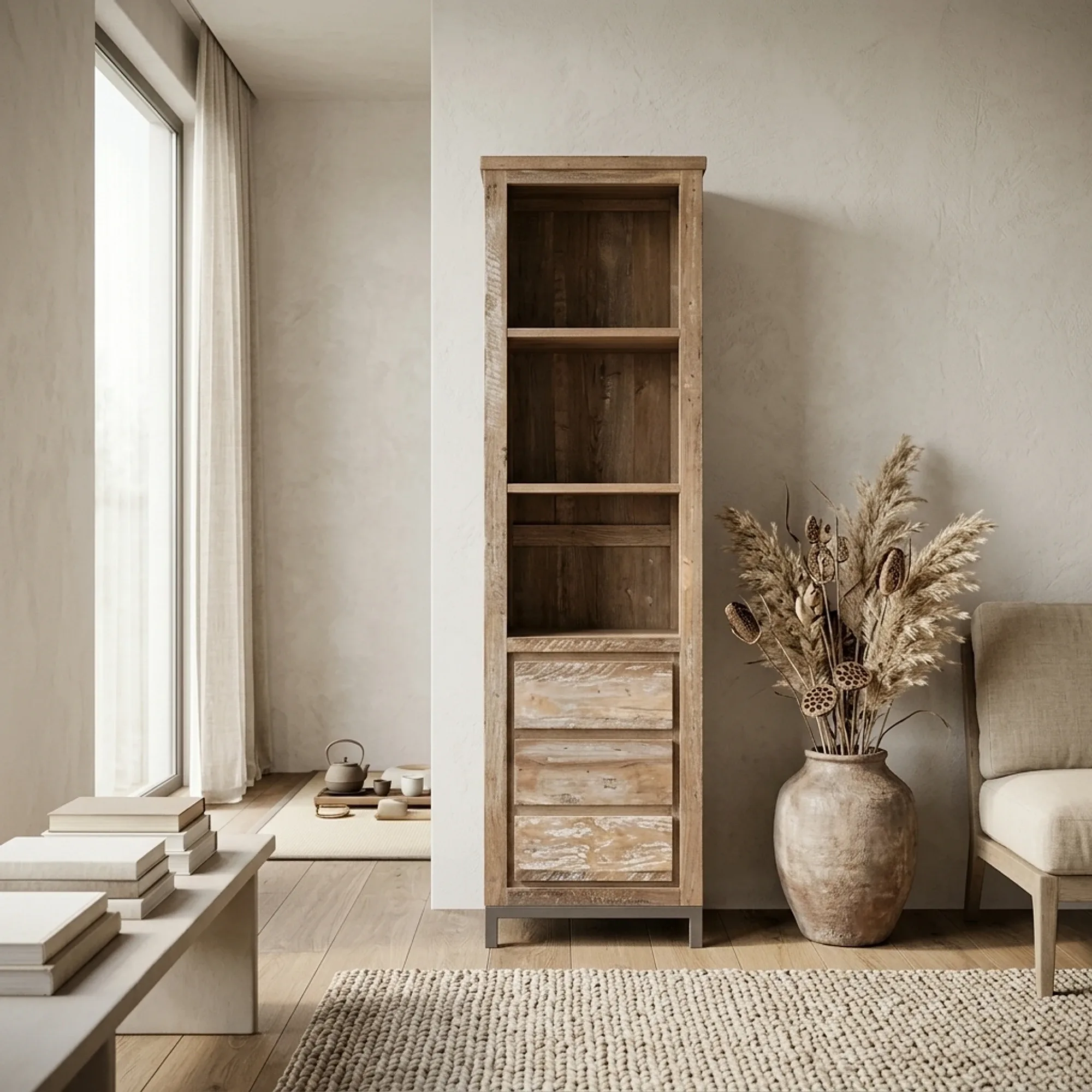 Bookcase Venetie brown 50 cm - Tower Living