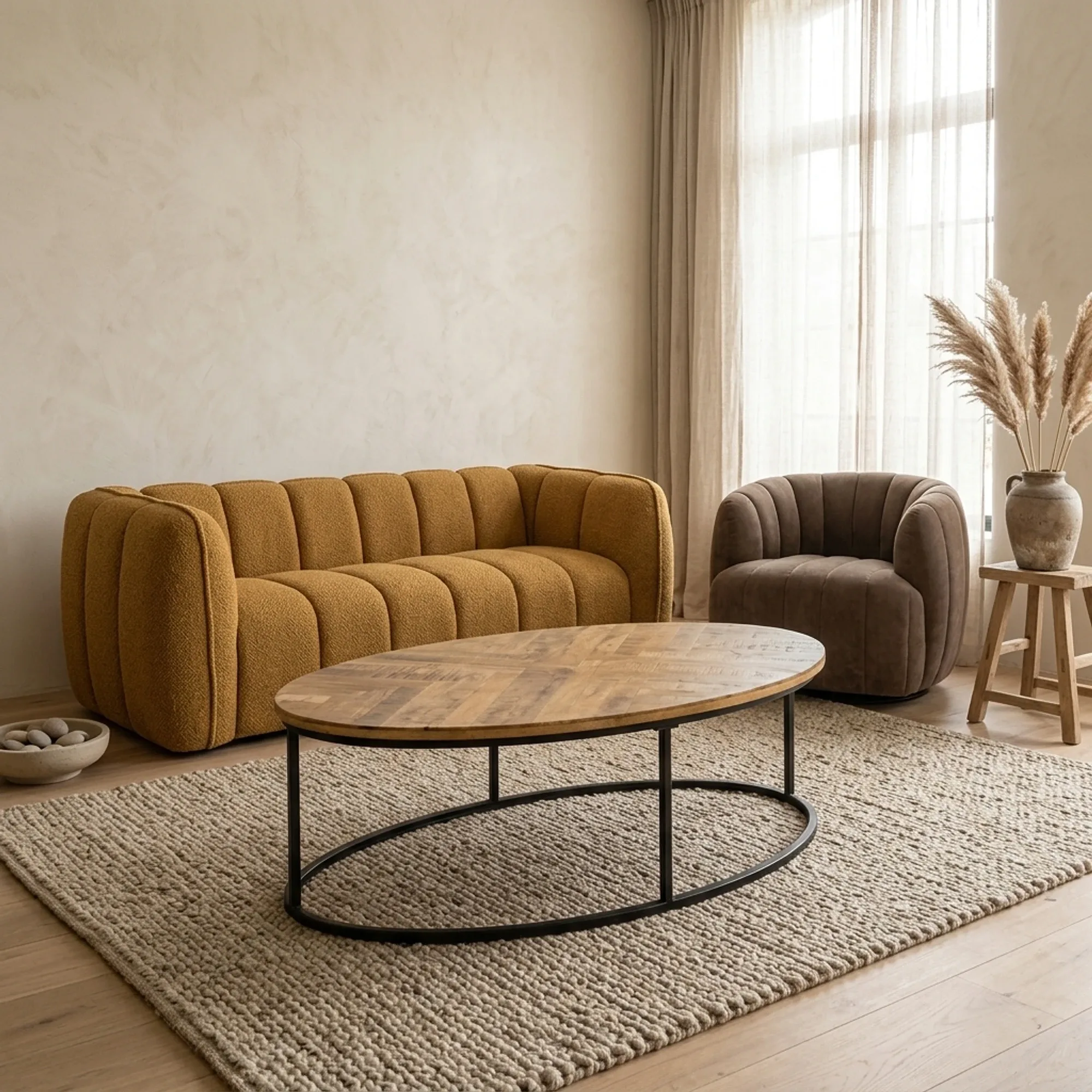 Couchtisch Viola natur oval 135 cm - Tower Living