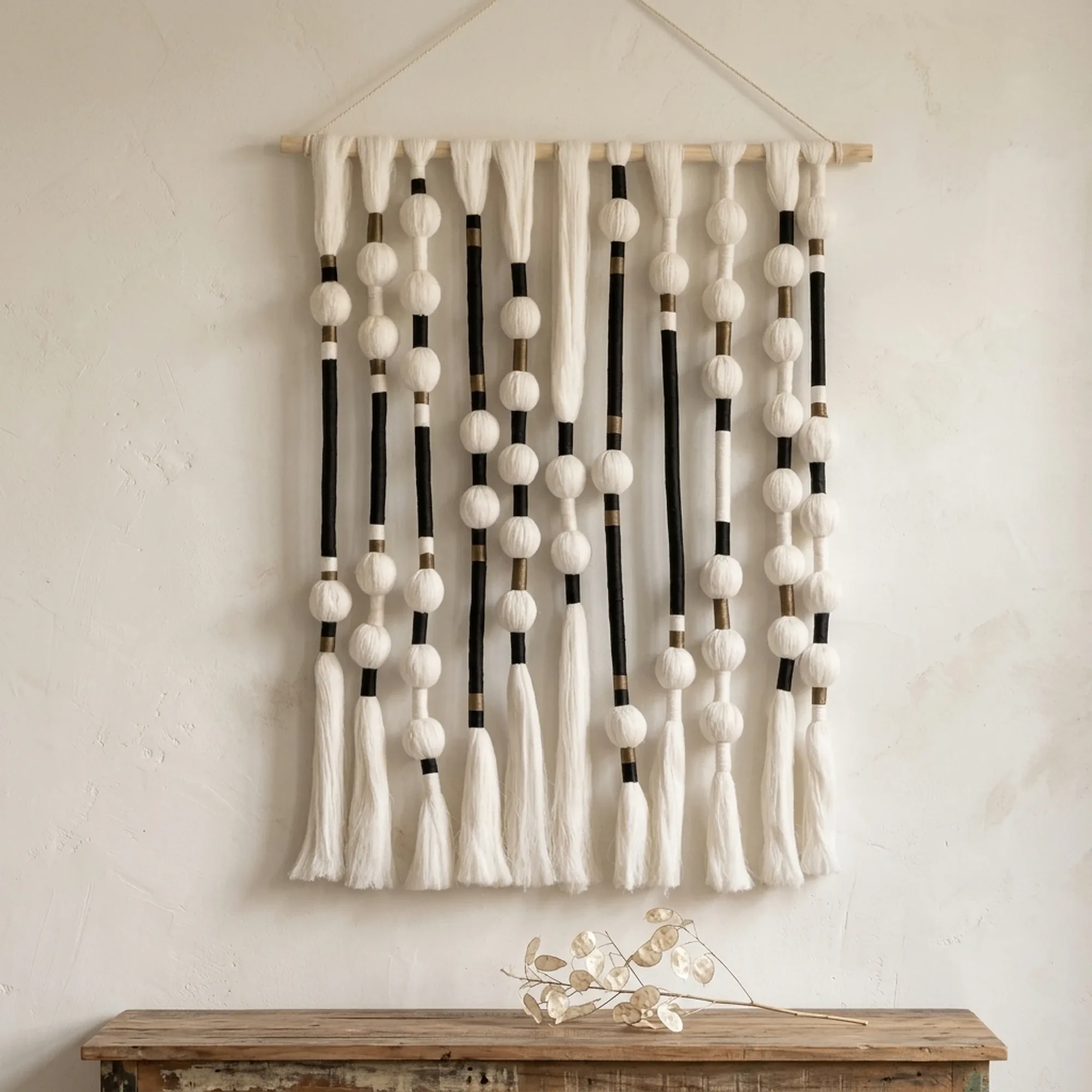 Belize Wall Decoration (Cotton, White) - MUST Living