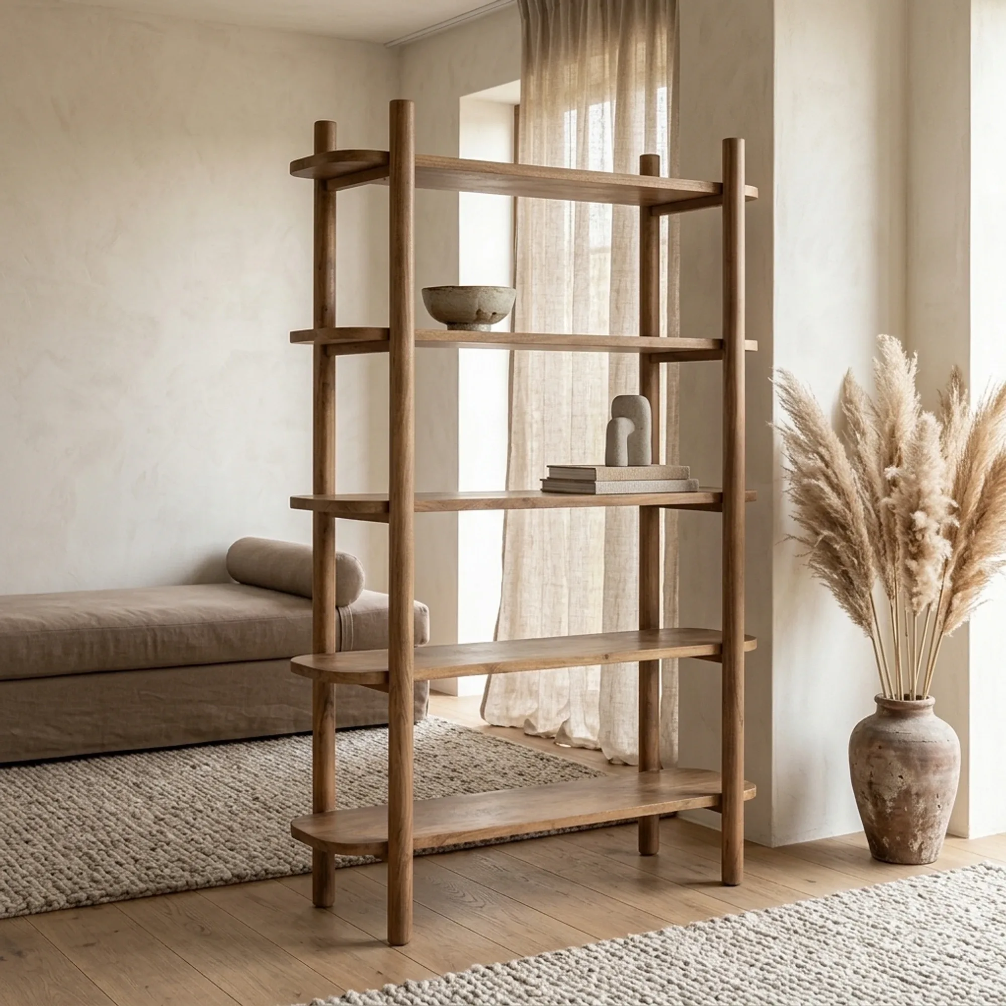 Wall Cabinet Julian Acacia Wood - Eleonora