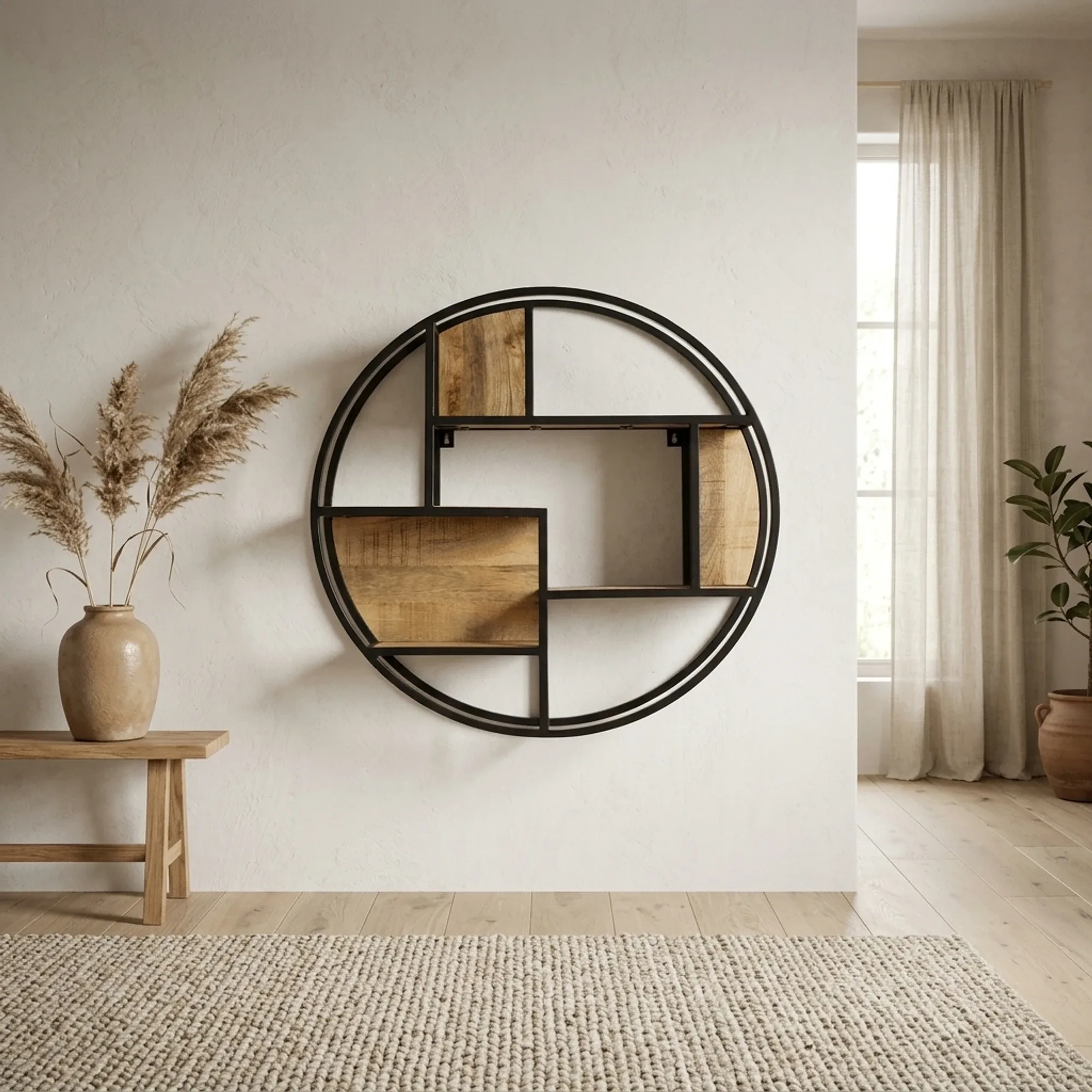 Round Metal Wall Rack 100 - Benoa