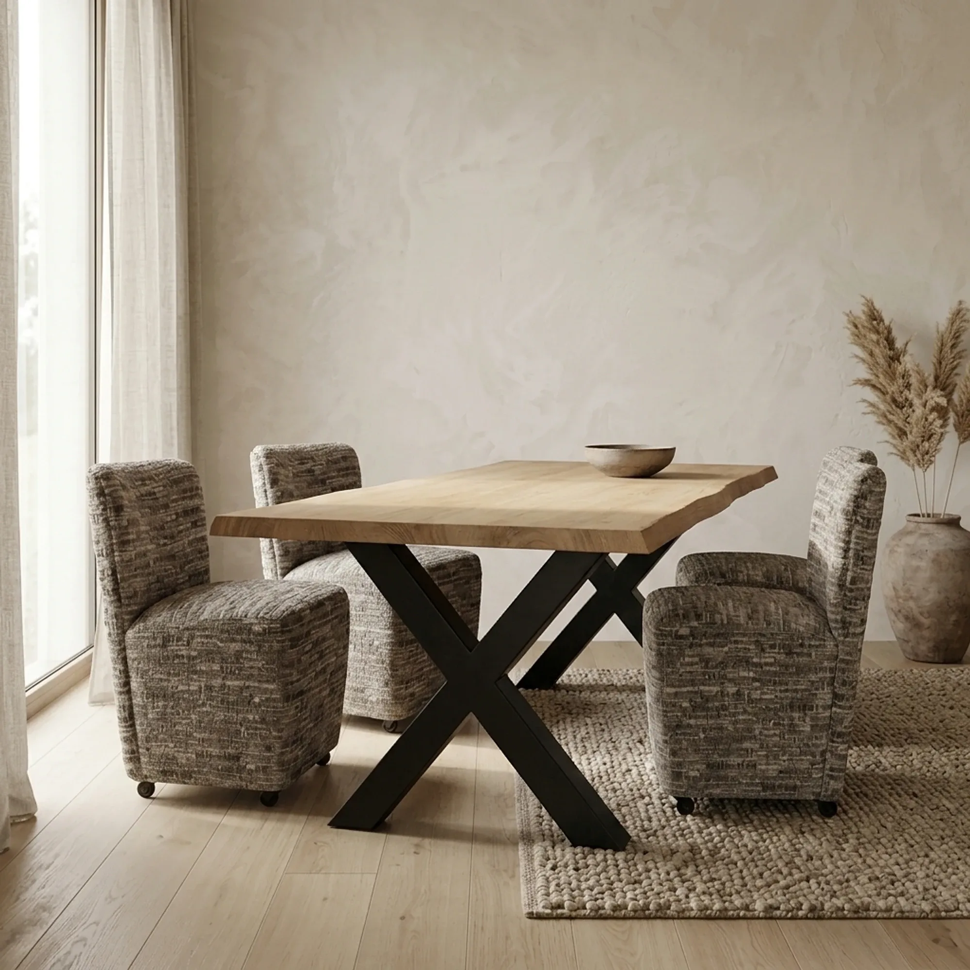 Xara dining table natural rectangular - Tower Living