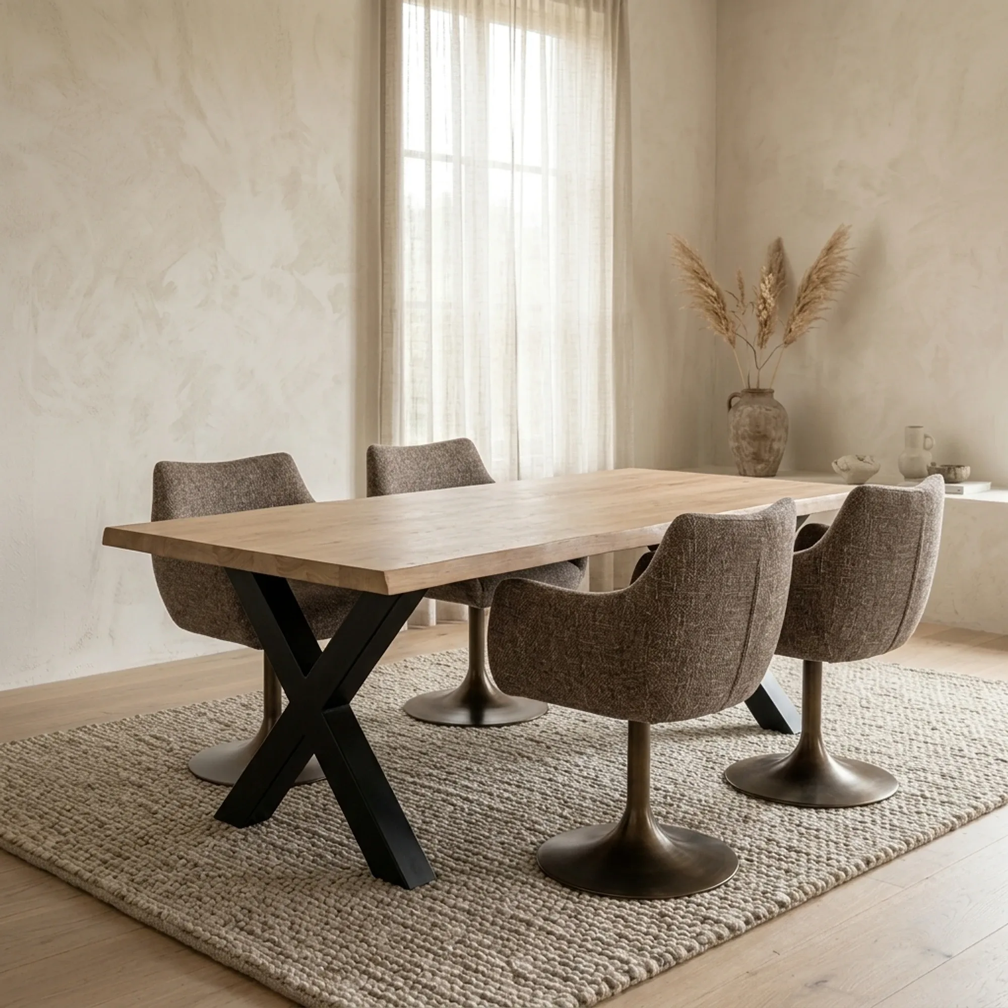 Esstisch Ziano naturell Rechteck (Akazienholz) - Tower Living