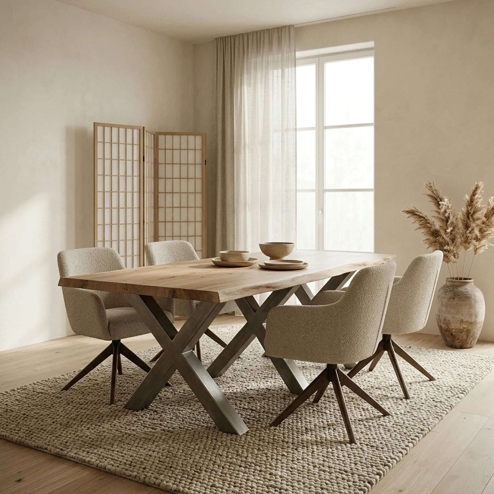 Yunta dining table brown rectangular - Tower Living