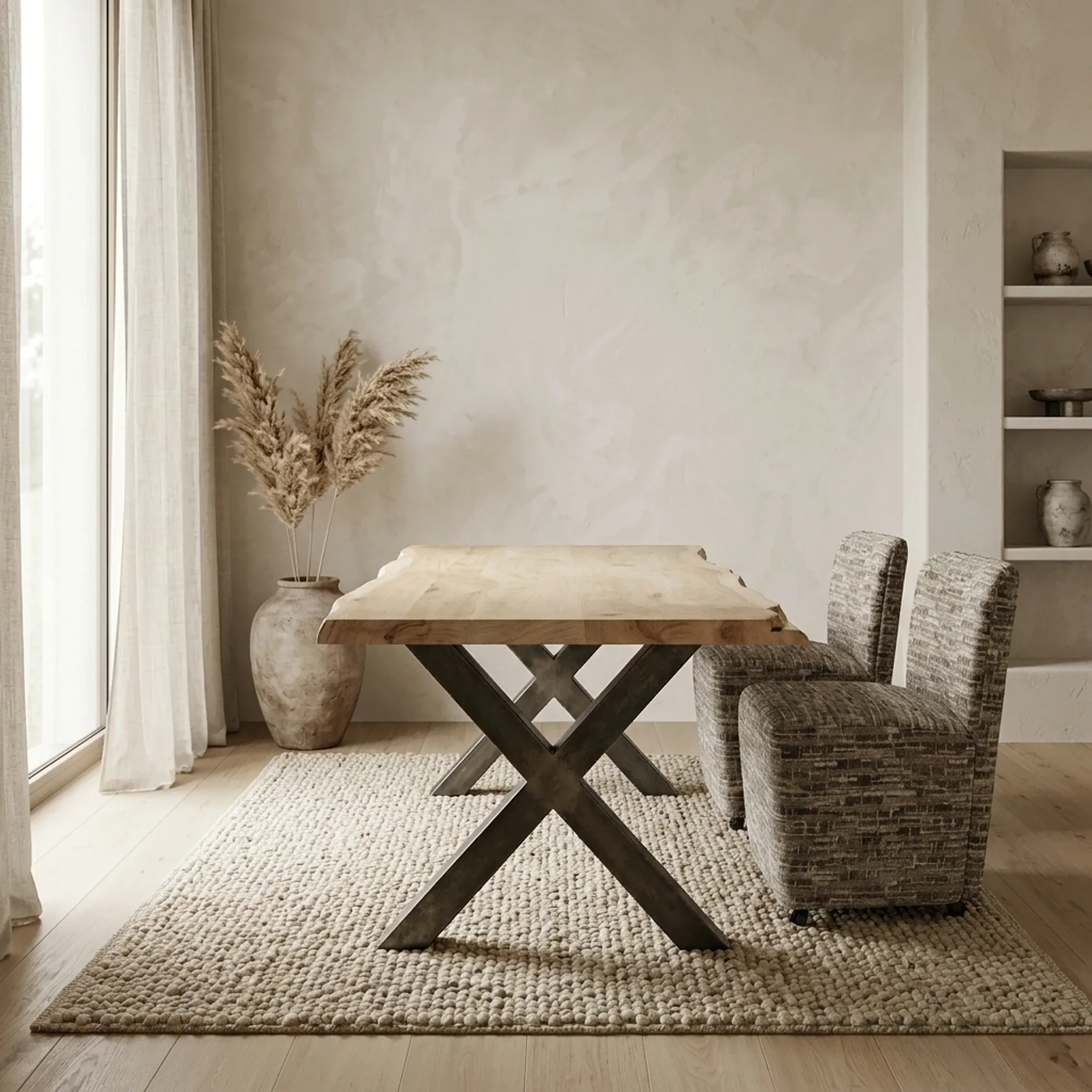 Esstisch Yunta braun Rechteck - Tower Living