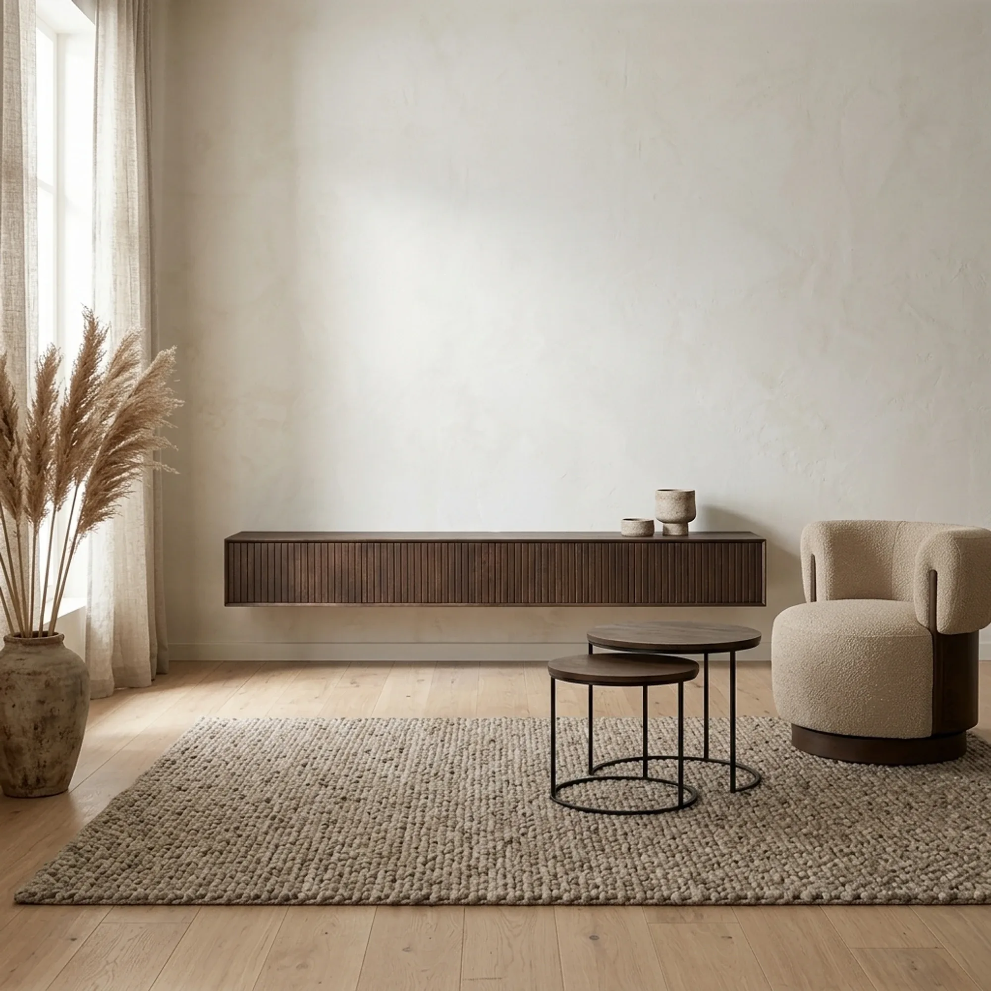 Floating TV unit Madison Brown | 200 cm - Starfurn