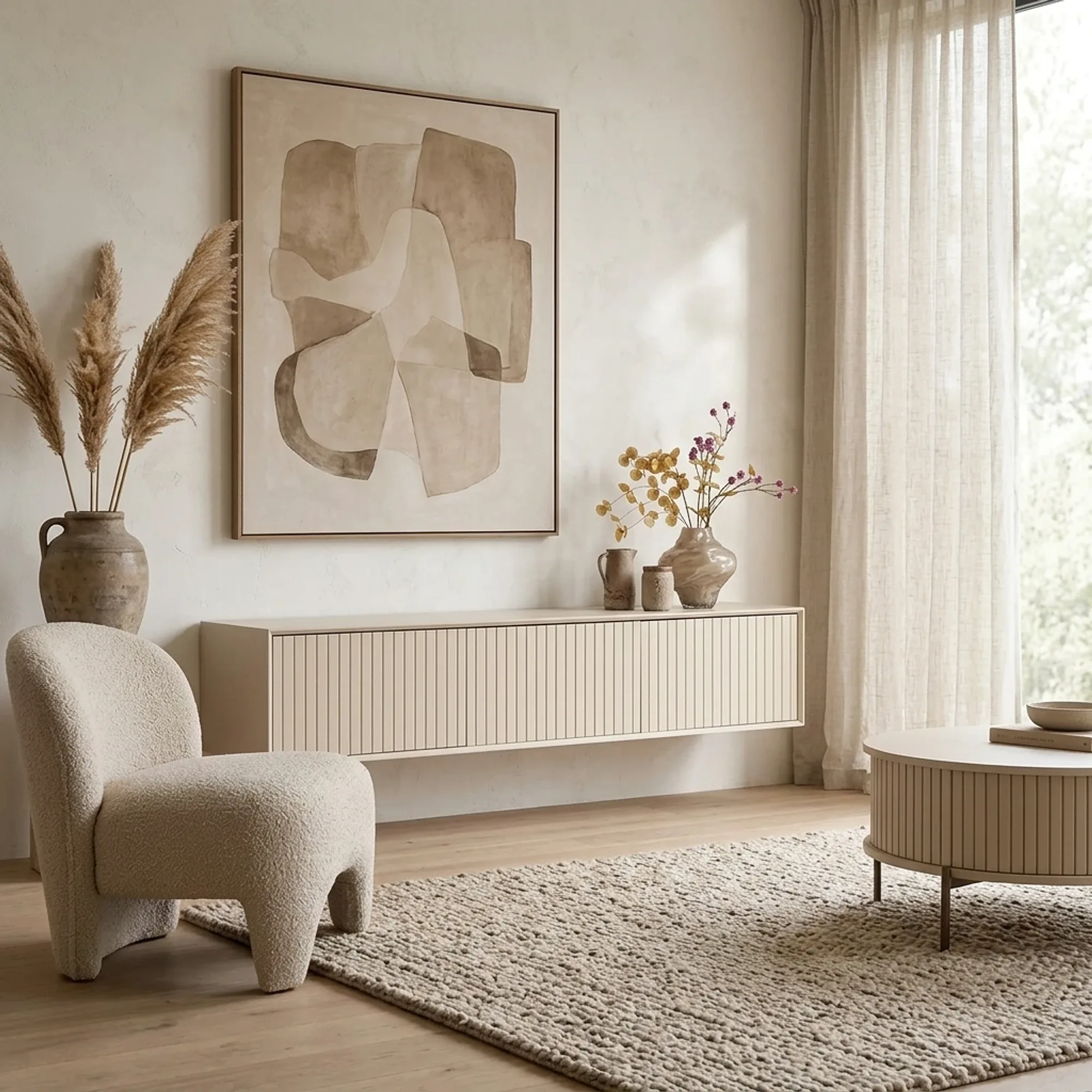 Floating TV unit Madison Sand | 160 cm