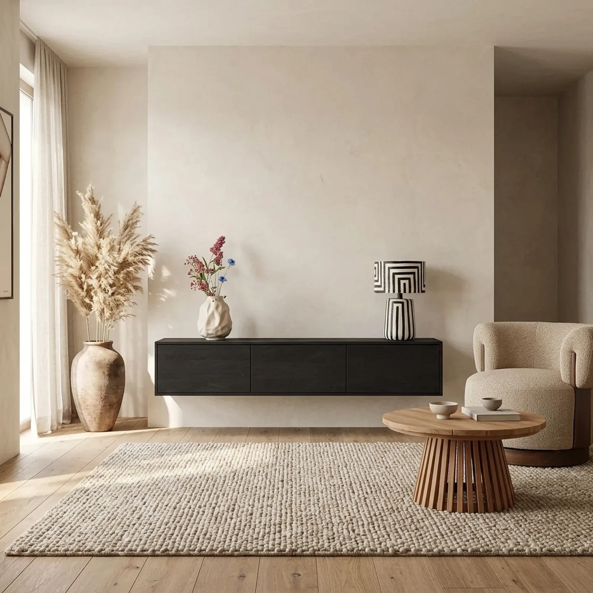 Zwevend tv meubel Vision Black | 160 cm - Starfurn