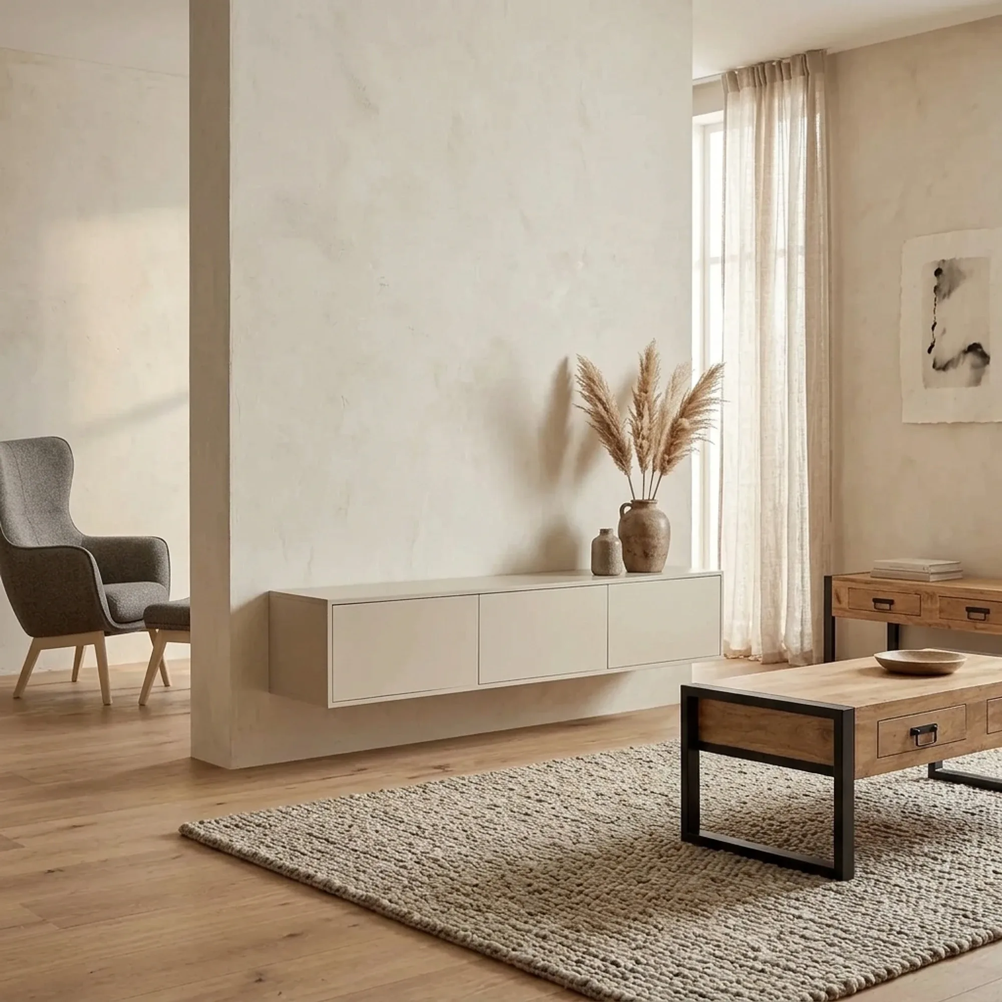 Floating TV Unit Vision Sand | 160 cm
