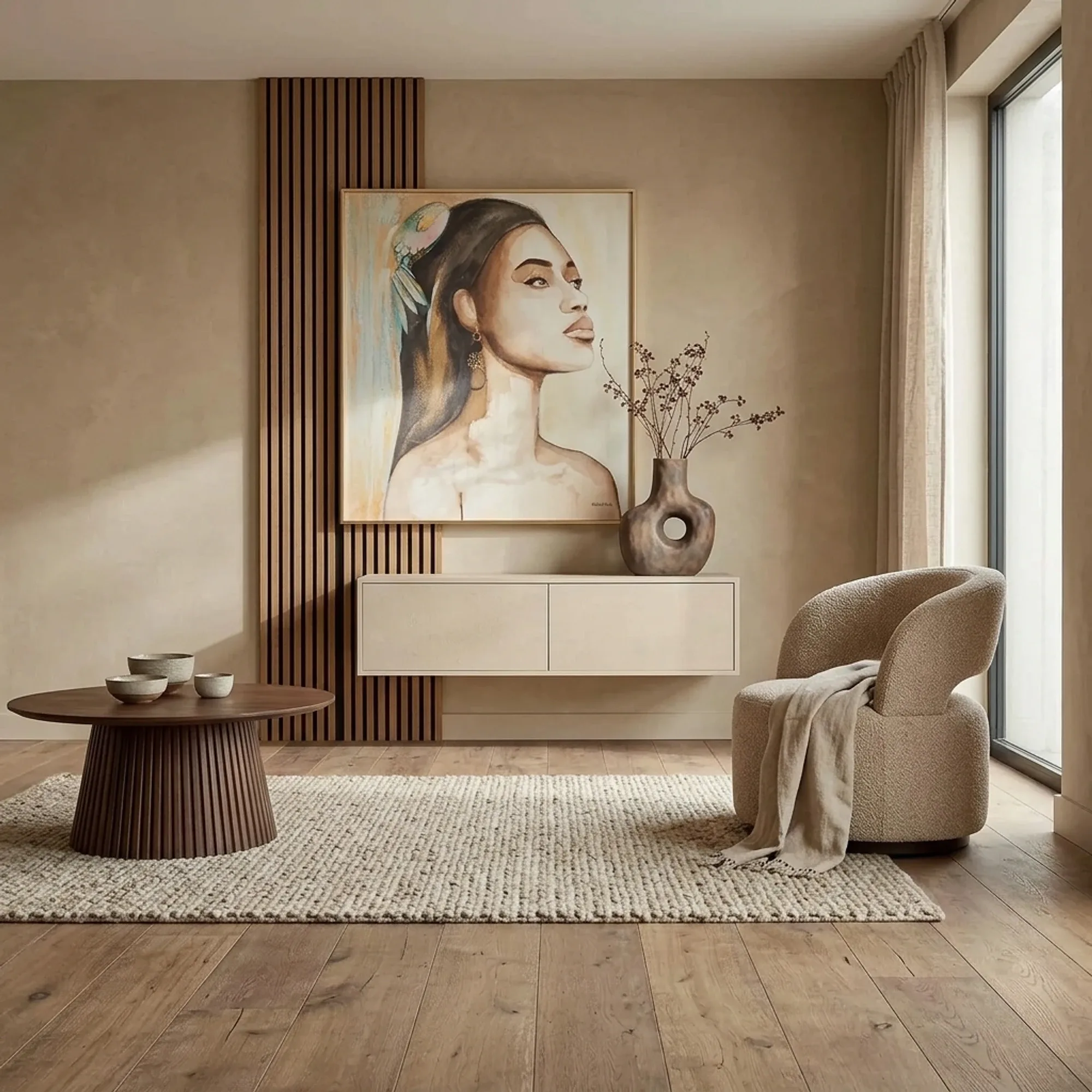 Zwevend tv meubel Vision Sand | 120 cm