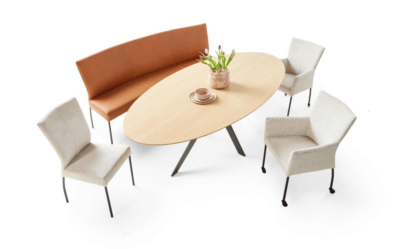 Eetkamerbank Granada Ovaal - HE design, foto 2