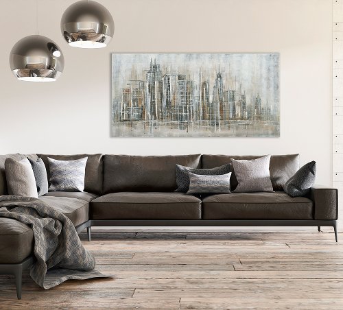 Schilderij New York Abstract - Hiskiart