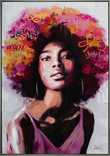 Cuadro Stylish Young Woman - Hiskiart