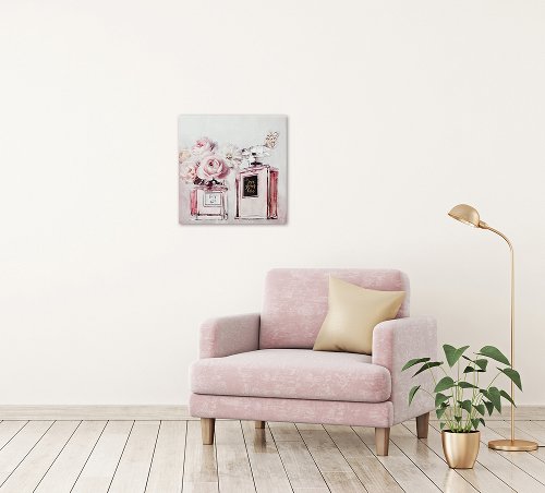 Schilderij Flowery Perfume - Hiskiart