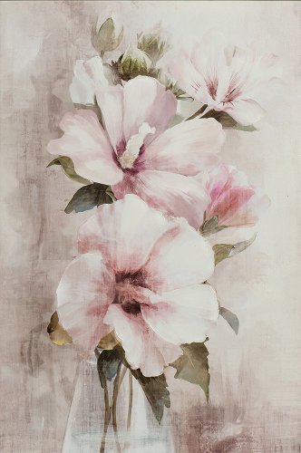 Schilderij Witte hibiscus - Hiskiart