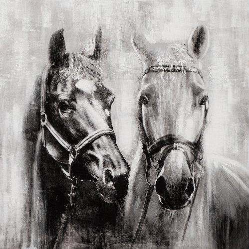 Schilderij Paarden in balans - Hiskiart