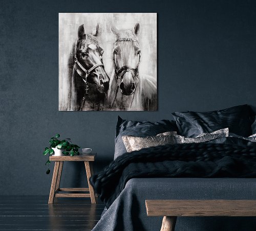 Schilderij Paarden in balans - Hiskiart