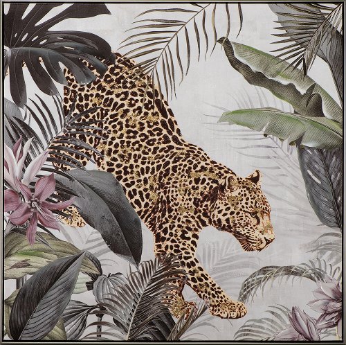 Cuadro Leopardo en la selva - Hiskiart