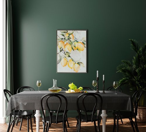 Schilderij Citroentak licht - Hiskiart