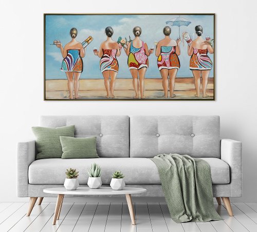 Schilderij Bath Time - Hiskiart
