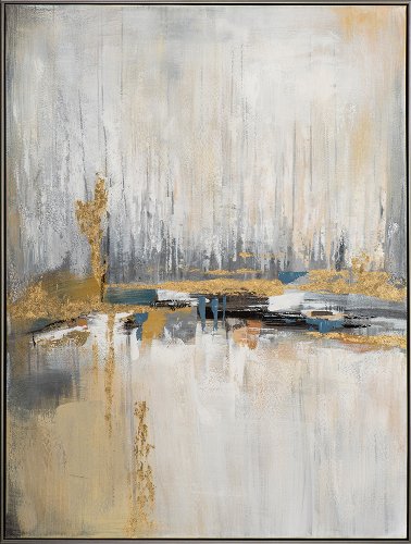 Schilderij Golden Horizon spiegeling - Hiskiart