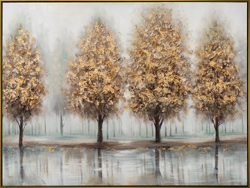 Cuadro Golden Trees esbelto - Hiskiart