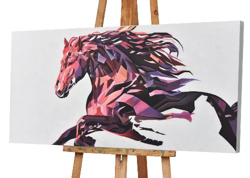 Schilderij Paard in beweging - Hiskiart