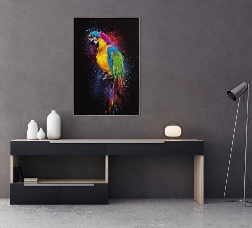 Painting Colourful parrot - Hiskiart
