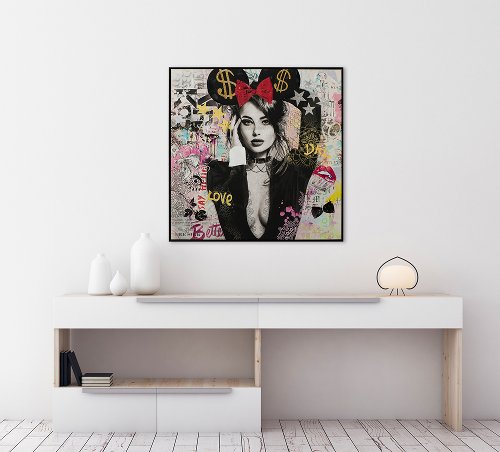 Schilderij Portret met ronde oren - Hiskiart