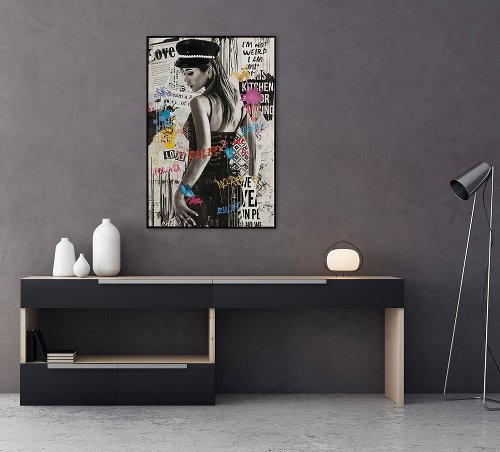 Schilderij Portret met pet - Hiskiart