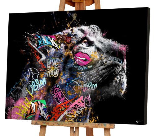 Cuadro León en arte cómic - Hiskiart