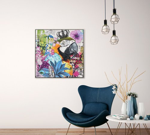 Cuadro Trendy Macaw - Hiskiart