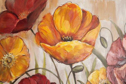 Schilderij Pretty Poppies - Hiskiart