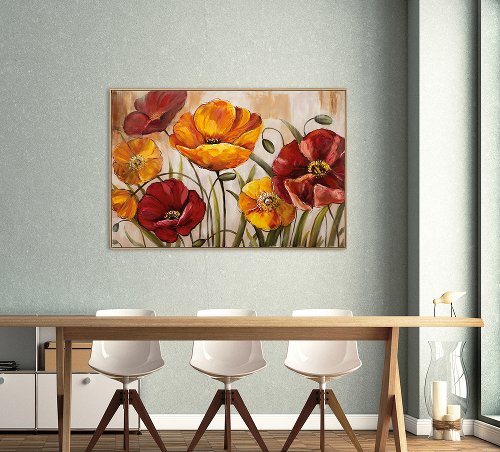 Schilderij Pretty Poppies - Hiskiart