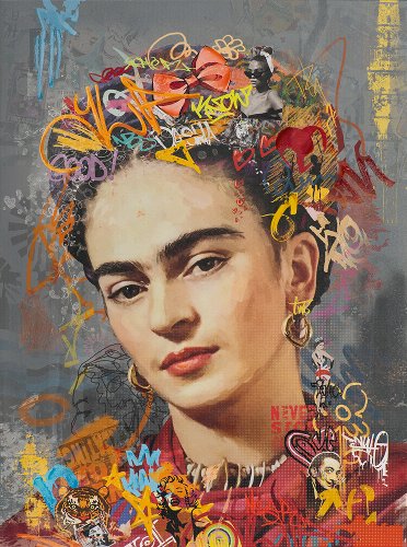 Schilderij Mexicaanse kleuren - Hiskiart