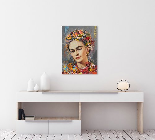 Schilderij Mexicaanse kleuren - Hiskiart