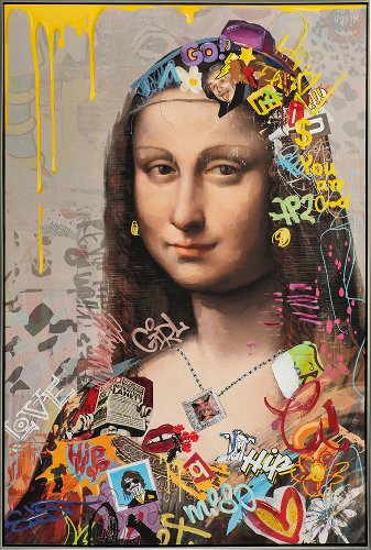 Schilderij Lisa in kleur - Hiskiart