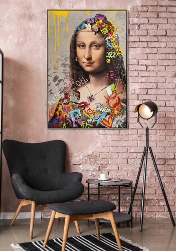 Schilderij Lisa in kleur - Hiskiart