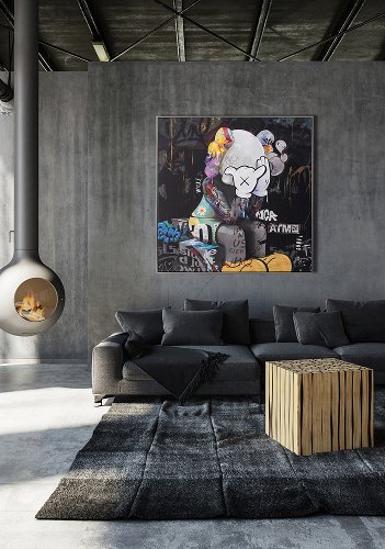 Cuadro Thinking Mouse - Hiskiart