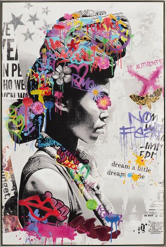 Cuadro Flower Girl - Hiskiart