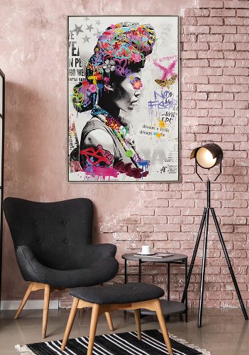 Cuadro Flower Girl - Hiskiart