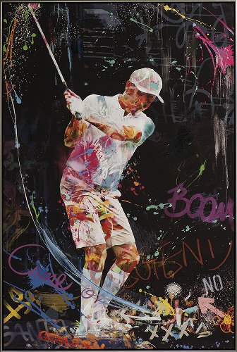 Schilderij Golf Boom - Hiskiart