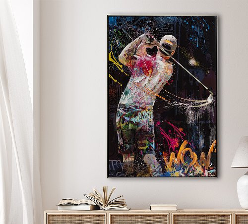 Schilderij Golf Wow - Hiskiart