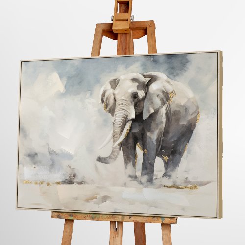 Cuadro Elefante en la niebla - Hiskiart