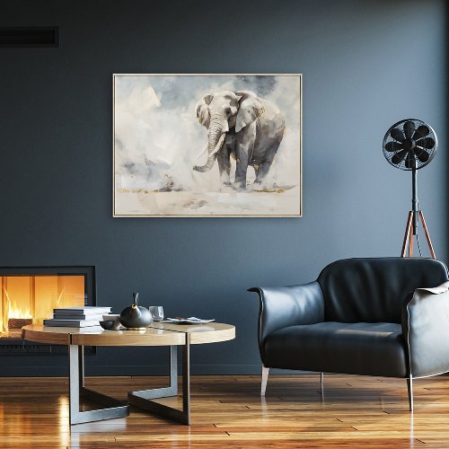 Cuadro Elefante en la niebla - Hiskiart