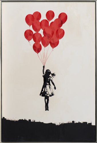 Cuadro Flying Balloon Girl - Hiskiart
