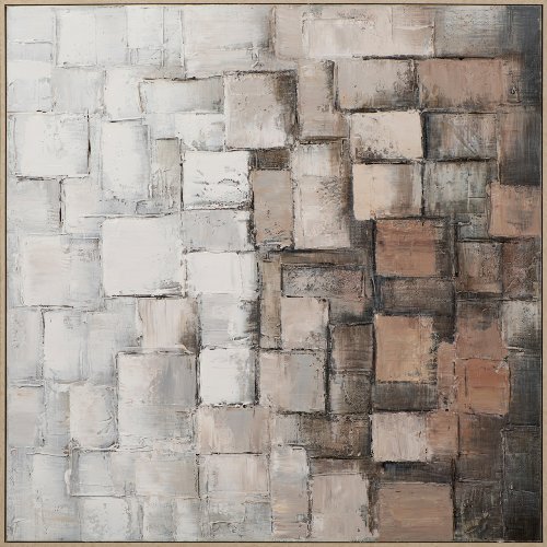 Schilderij Energetic Squares - Hiskiart